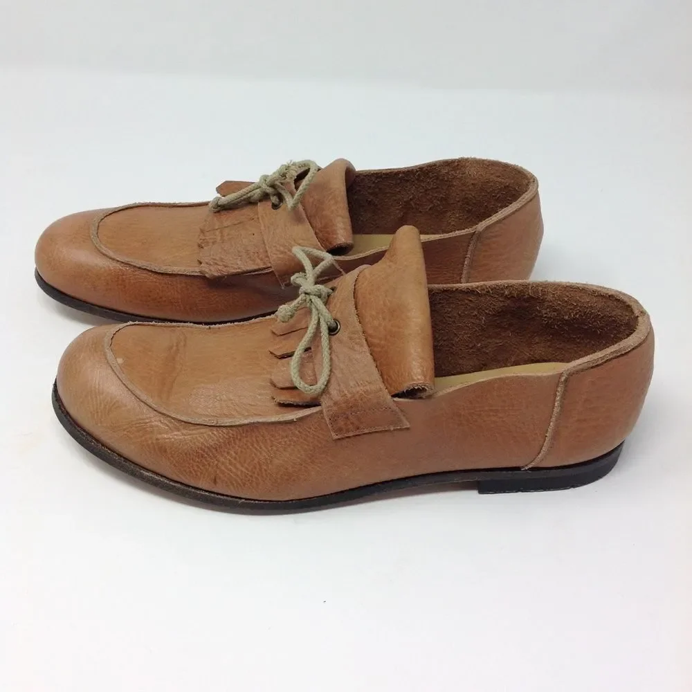 𝅺BIBLIOTEK (Fuso Orario) Italian Leather Shoes 39.5 - Picture 13 of 16